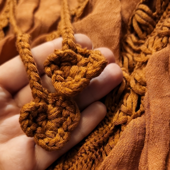 Crochet Pumpkin Cardigan - Picture 2 of 3